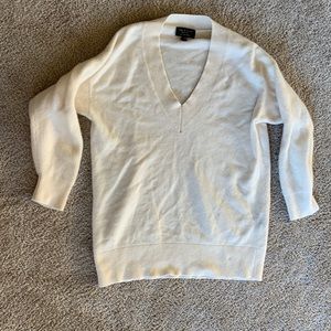 rag & bone | Cream Cashmere Vneck Sweater